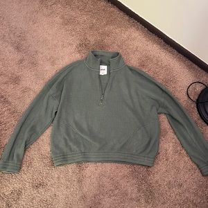 Aerie waffle knit quarter zip